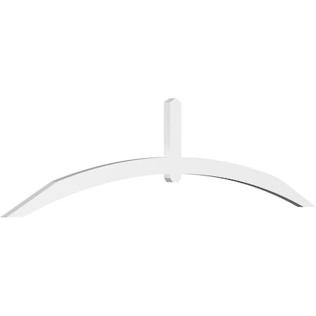Ekena Millwork Archdale Architectural Grade PVC Gable Bracket, 108"W x 27"H x 2"D x 4"F, 6/12 Pitch GBP108X27X0204ARC00